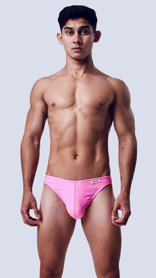 BUBBLE GUM PINK SWIM THONG