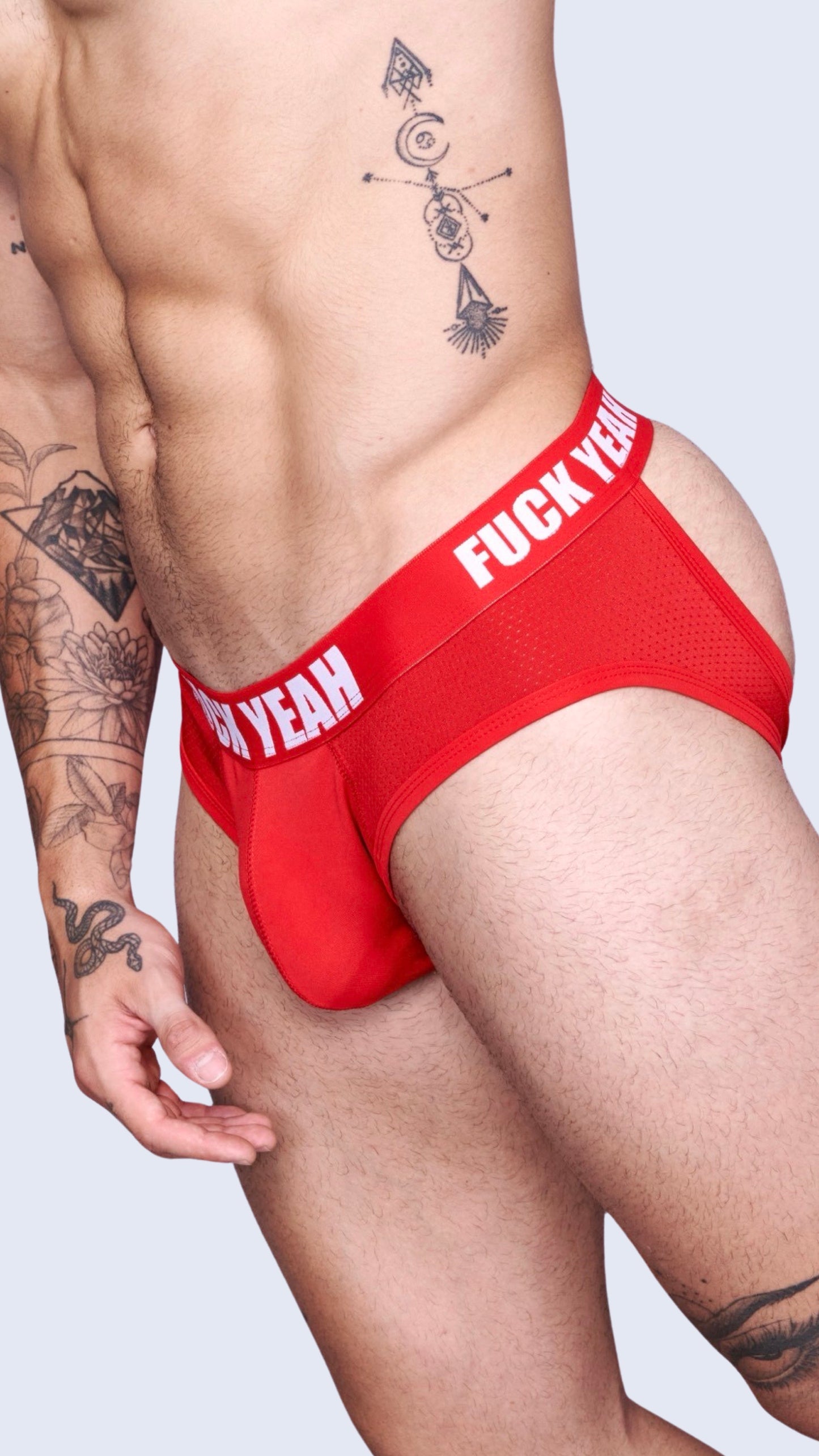RED BUBBLE BUTT JOCKSTRAP