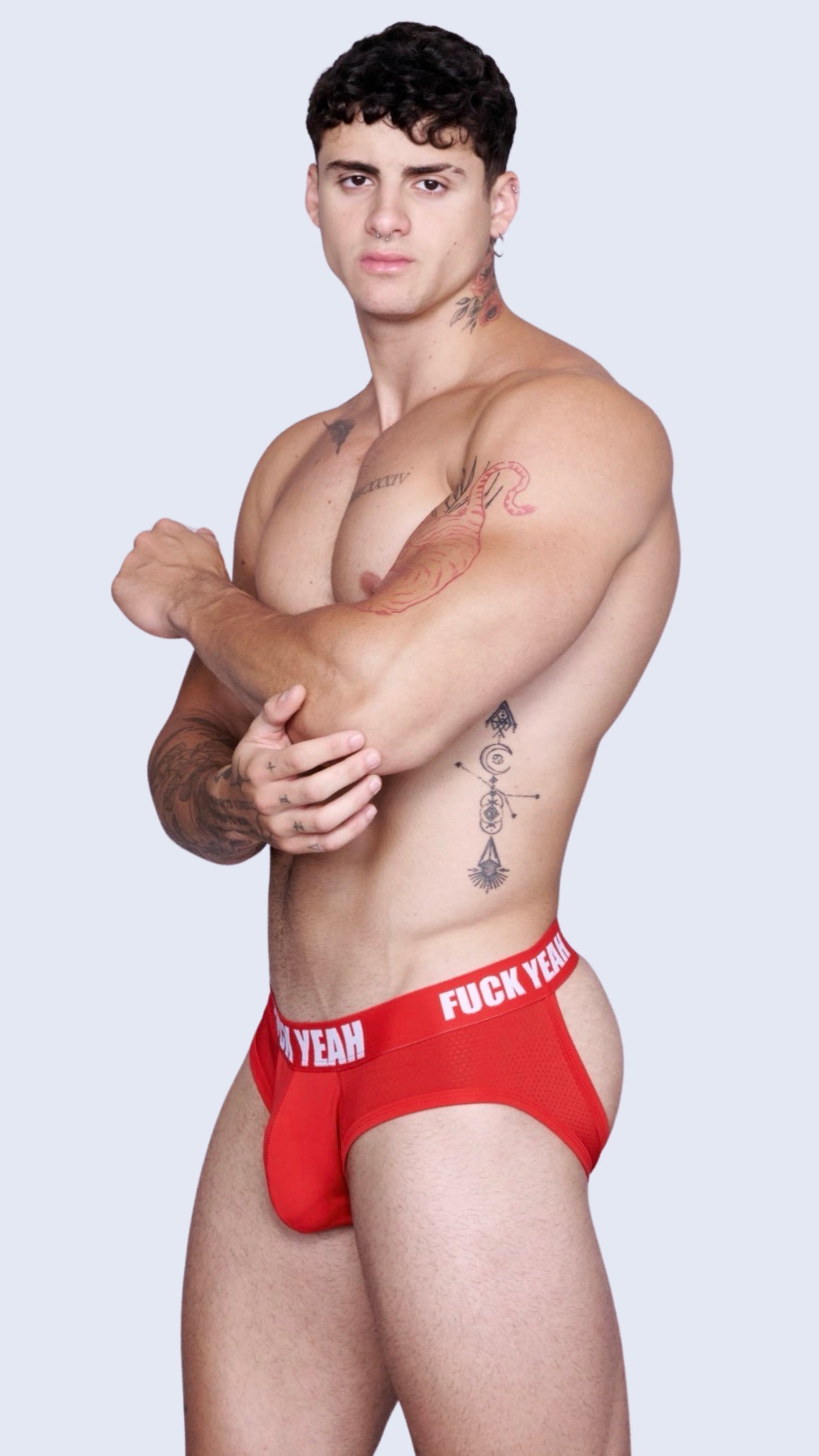 RED BUBBLE BUTT JOCKSTRAP