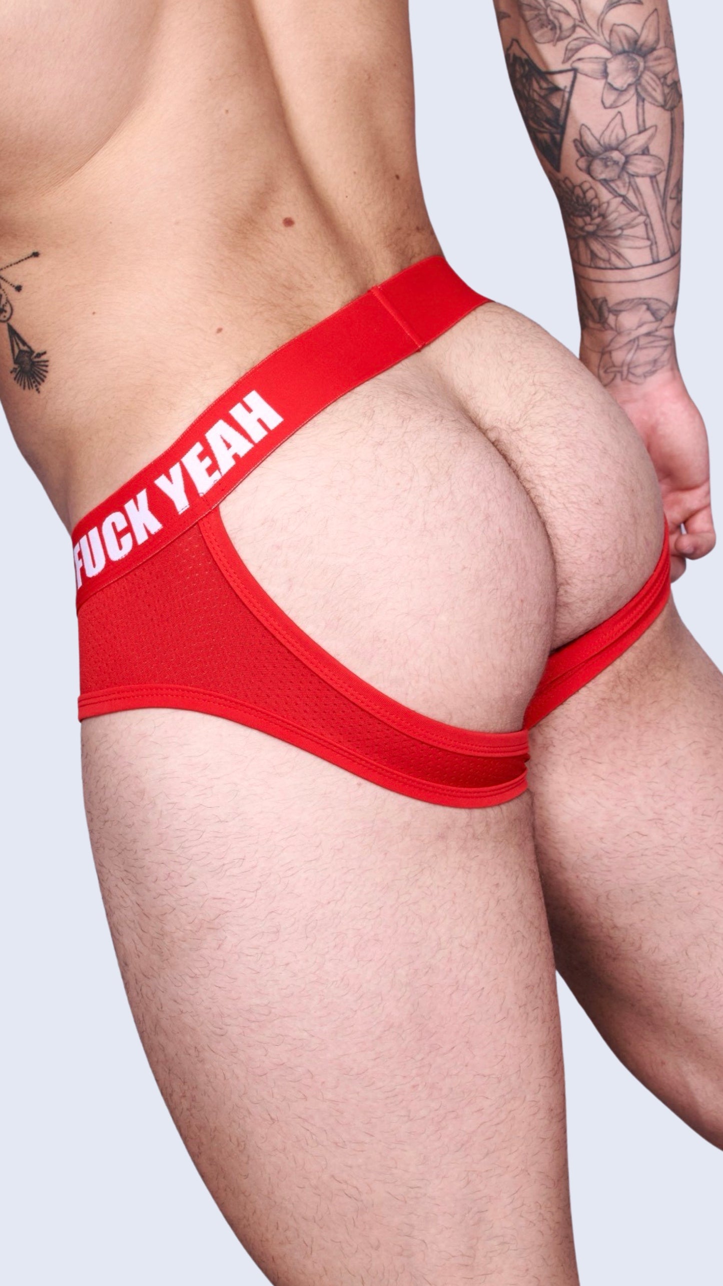 RED BUBBLE BUTT JOCKSTRAP