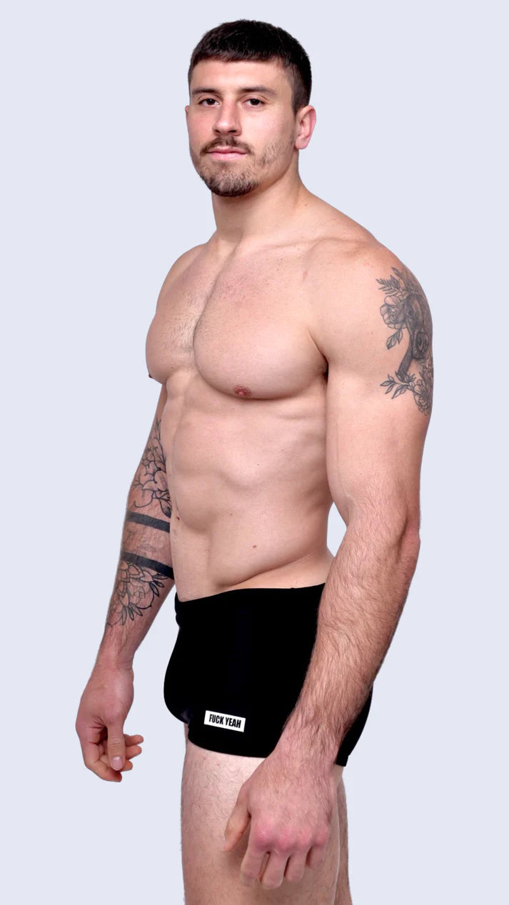 EXTREME BLACK SWIM TRUNK