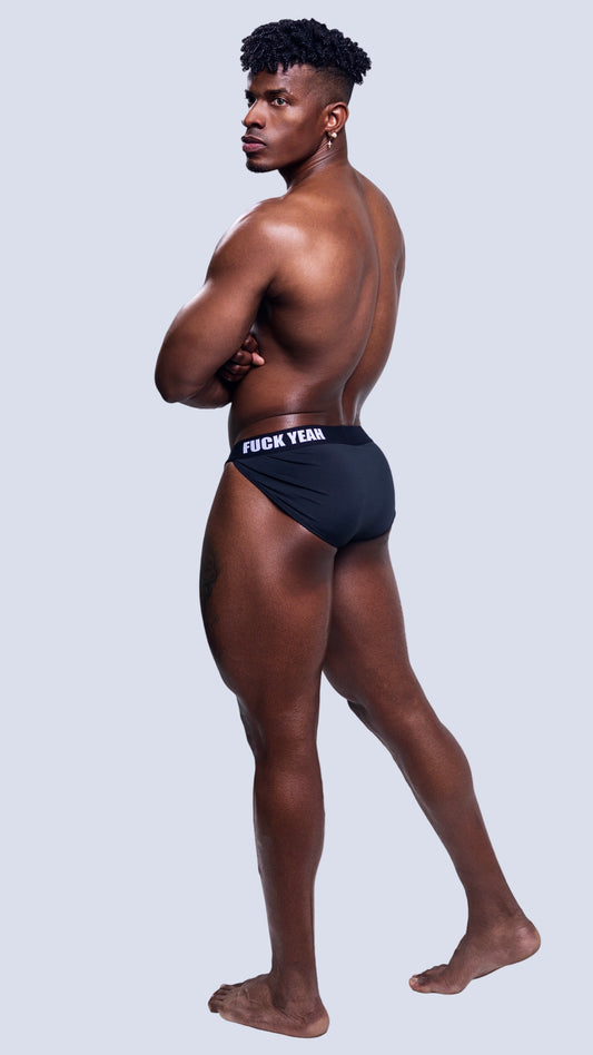 BLACK SIDE CUT BRIEF