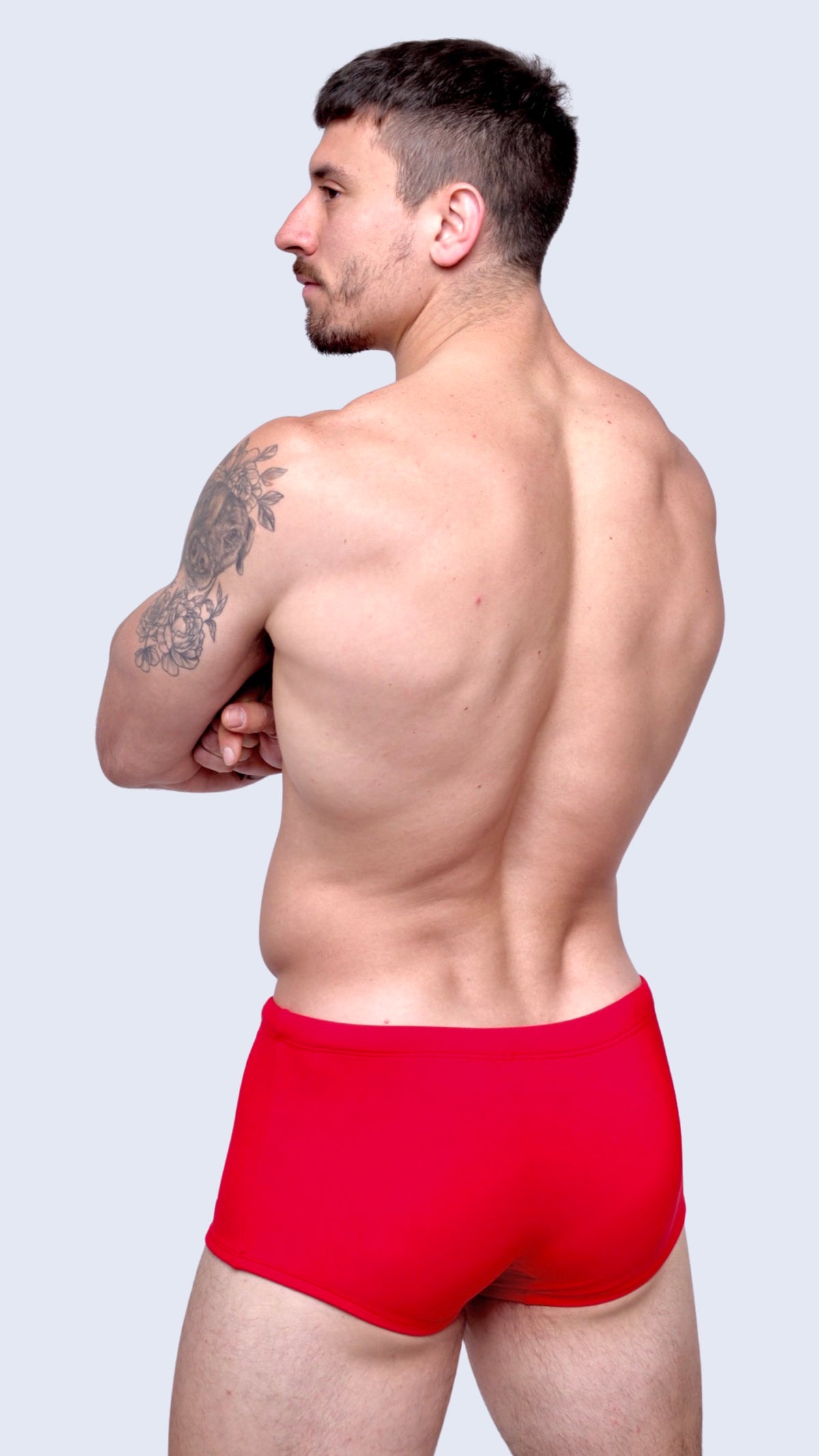 EXTREME RED SWIM TRUNK