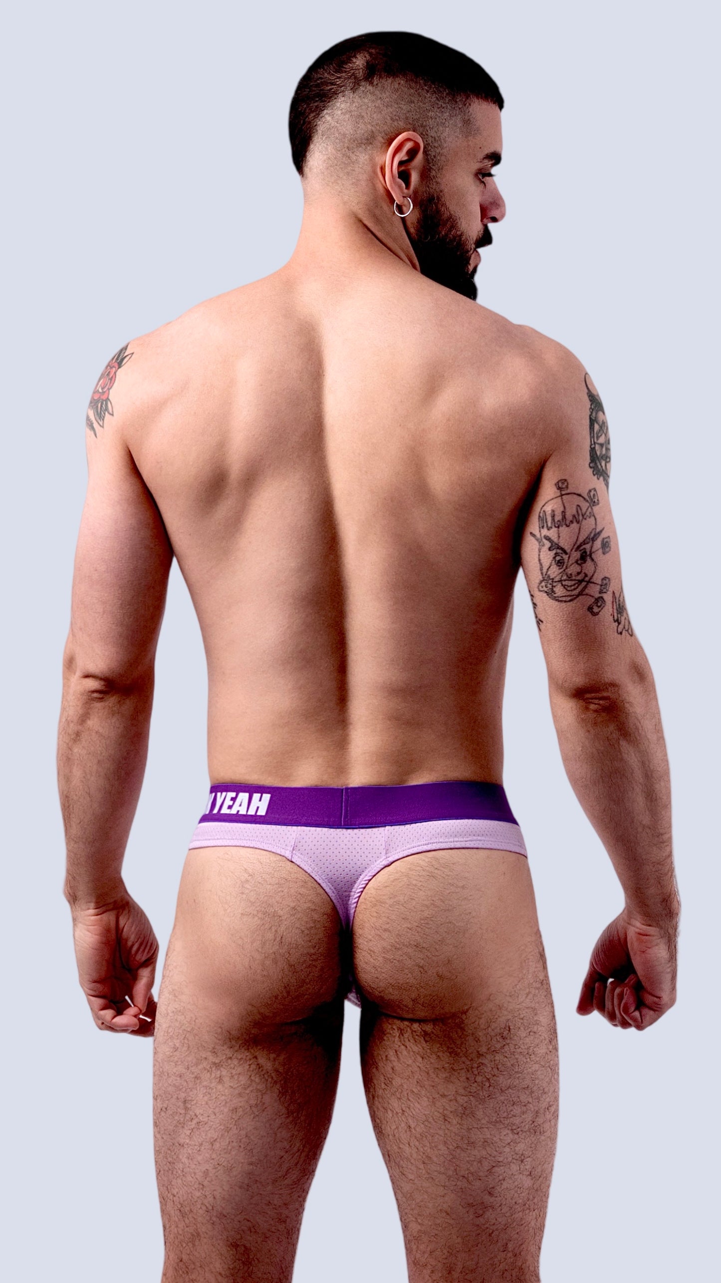 LAVENDER WAISTBAND THONG